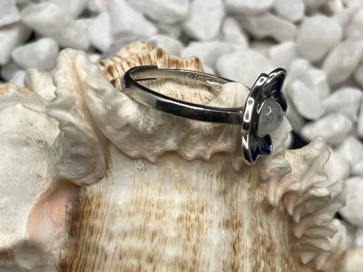 Mondstein Ring S925 Blume