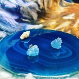 Aquamarin Rohstein Ohrstecker S925