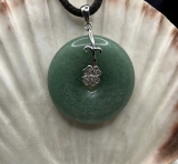 Aventurin Donut mit S925 Silberspange