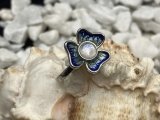 Mondstein Ring S925 Blume