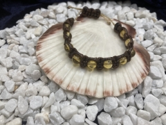 Citrin Armband Macramee